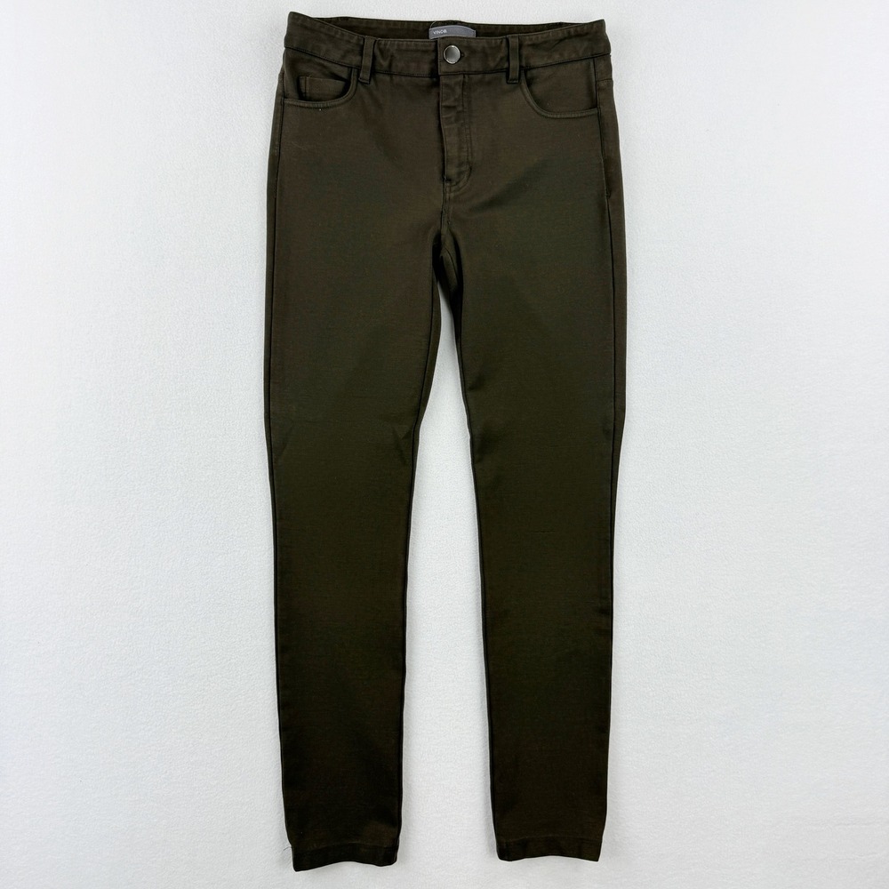 VINCE Womens Pants Size 4, Stretch 5 Pocket‎ Fatigue Olive